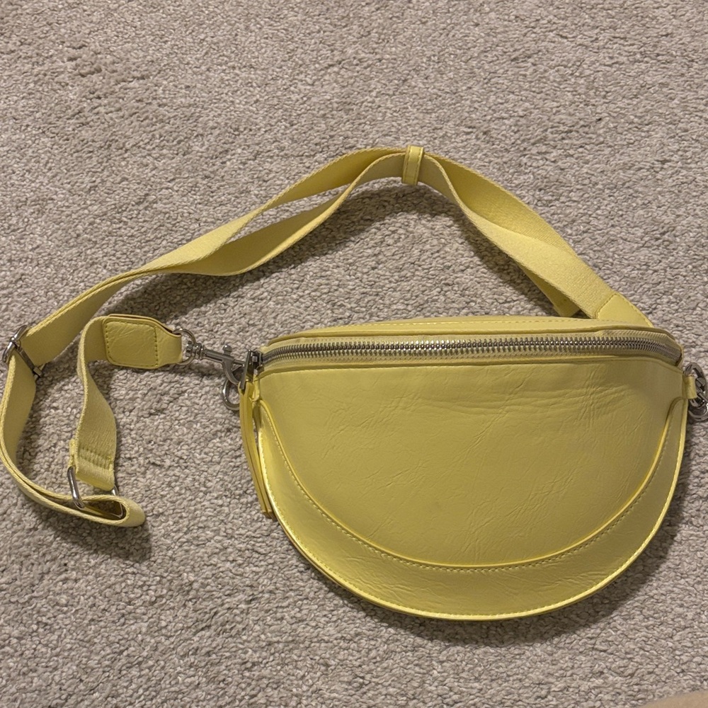 Universal Thread Yellow Semi-Circle Crossbody Bag